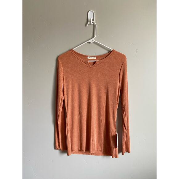 Reb. In J Orange Long Sleeved Blouse - Picture 2 of 5